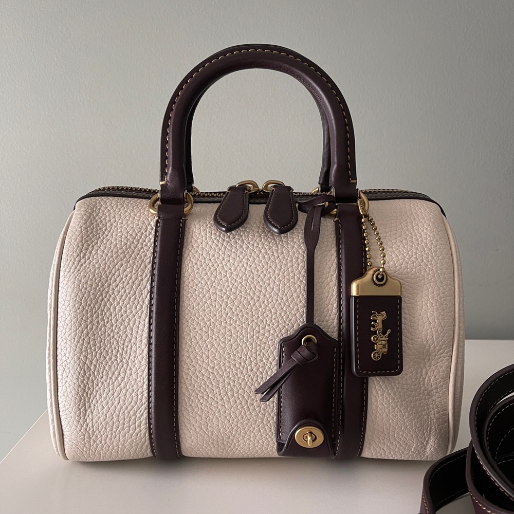 Coach Ruby 25 Satchel Crossbody Chalk